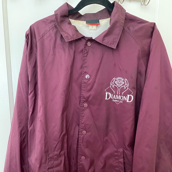 Vintage Diamond Supply Mens Coach Jacket size M - Picture 2 of 2